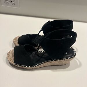 Eileen Fisher Black Espadrilles with Minimalist Design